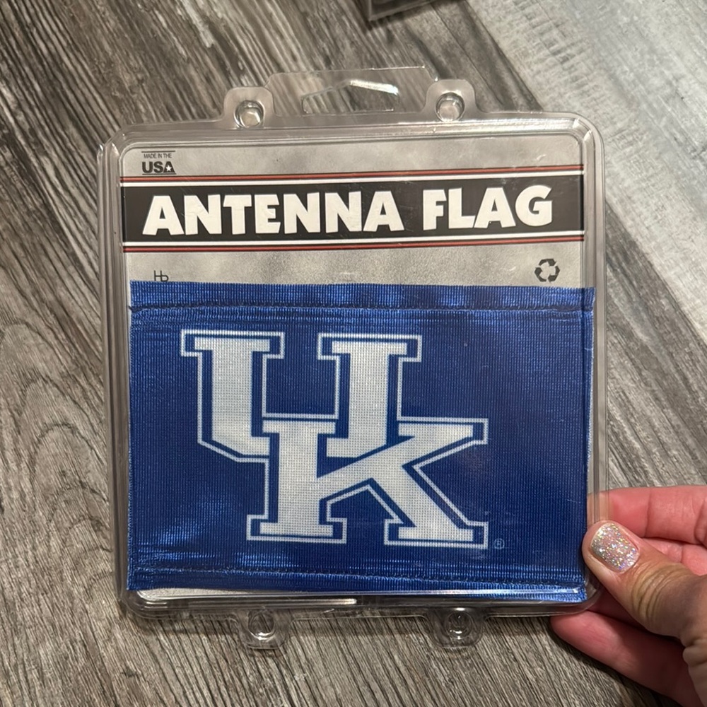 Blue UK Antenna Flag
